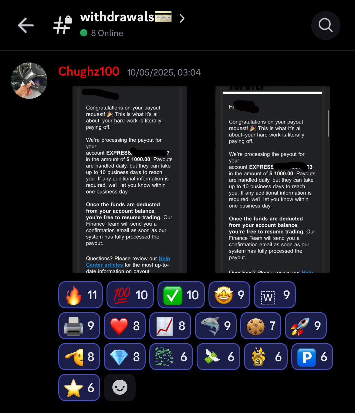Chughz Payout 3