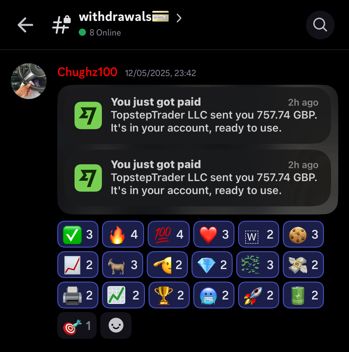 Chughz Payout 4