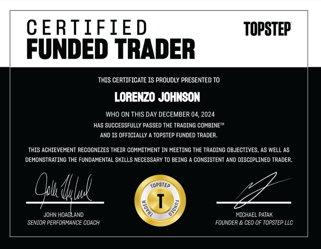 Lorenzo Certificate 3