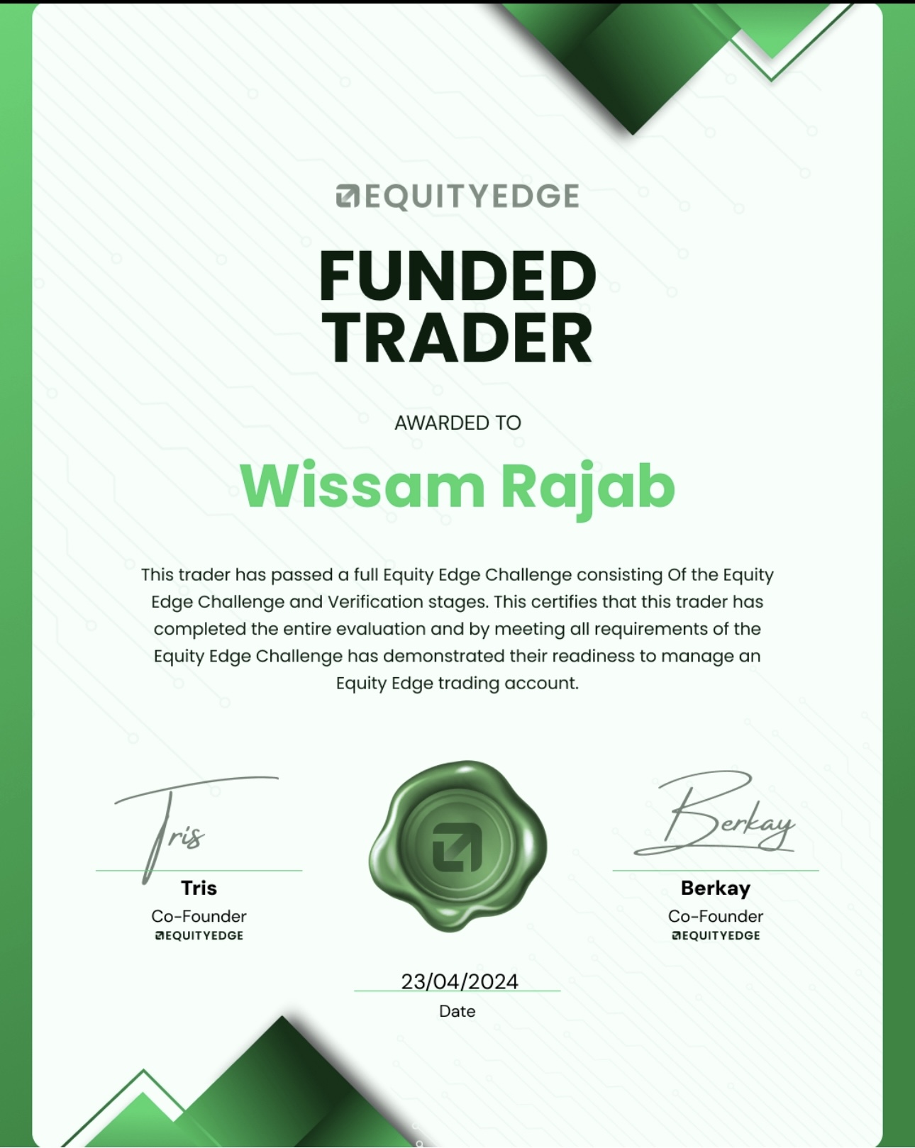Member Certificate 25