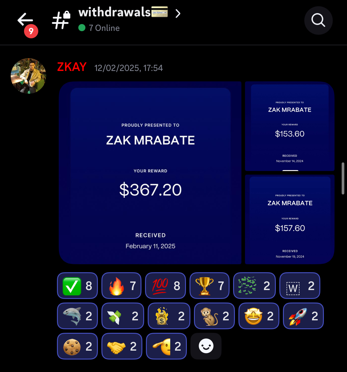 Member Payout 1