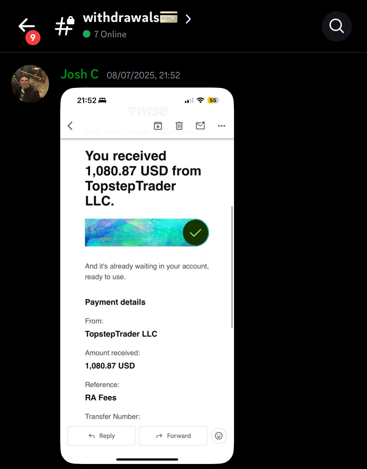 Member Payout 8